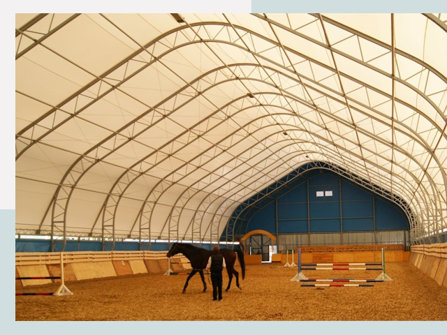 Строительство конных манежей в Лобне