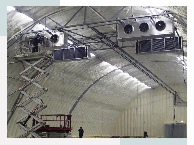 Оснащение ангаров в Лобне