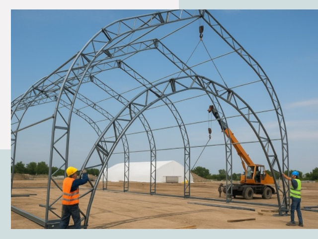 Монтаж ангаров в Лобне от 620 руб. - Надежно и быстро